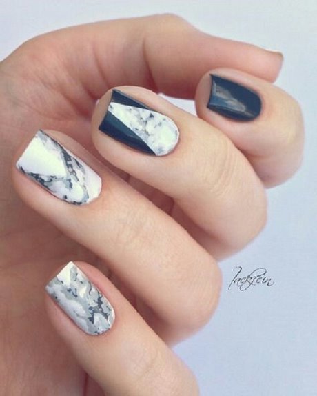 pretty-marble-nails-65_15 Destul de marmură cuie