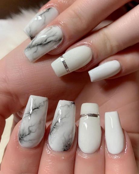 pretty-marble-nails-65_17 Destul de marmură cuie
