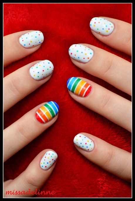 rainbow-toe-nail-designs-82_9 Modele de unghii Rainbow toe