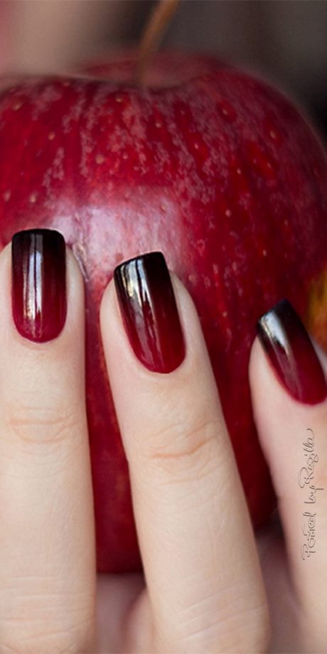 red-black-ombre-nails-matte-49_5 Roșu negru ombre cuie mat