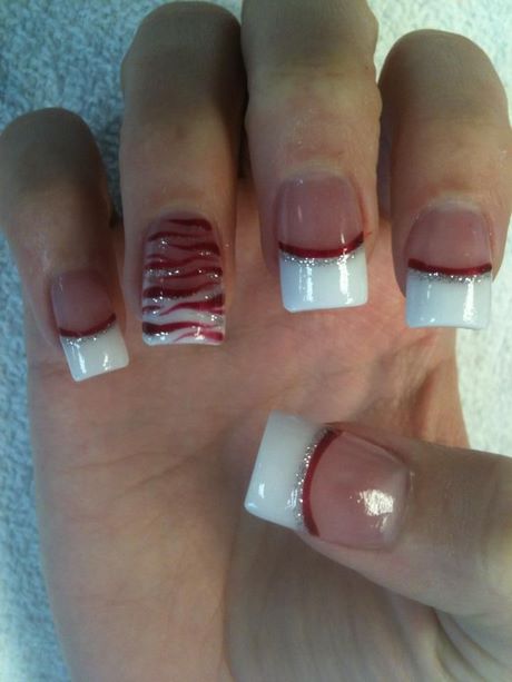 red-french-tip-nail-designs-55_3 Modele de unghii roșii franceze