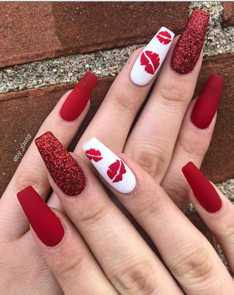red-summer-nail-designs-19 Modele de unghii roșii de vară