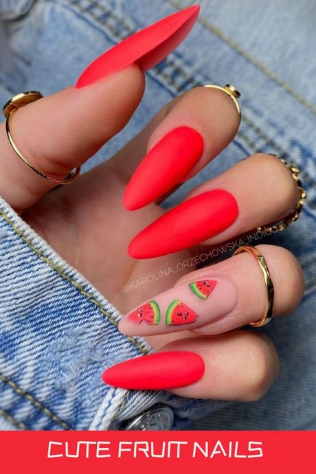 red-summer-nail-designs-19_4 Modele de unghii roșii de vară