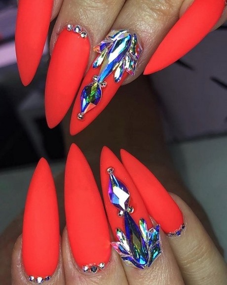 red-summer-nail-designs-19_7 Modele de unghii roșii de vară