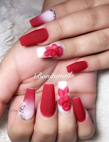 red-summer-nail-designs-19_8 Modele de unghii roșii de vară