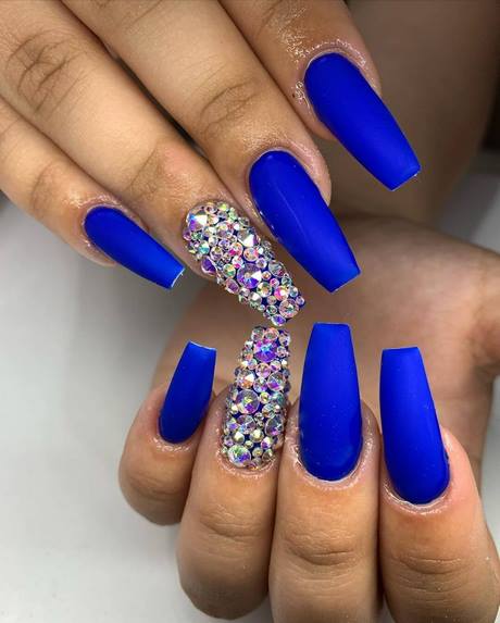 royal-blue-nail-art-designs-80_6 Modele de unghii albastre Regale