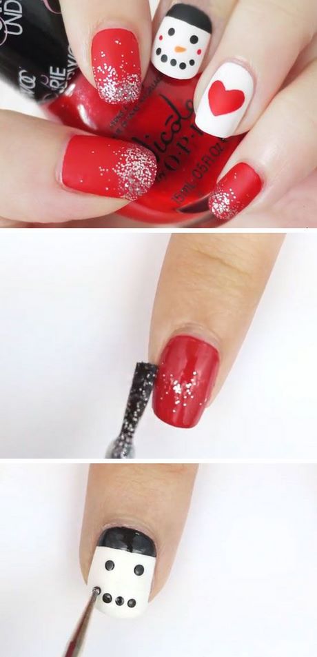 short-nail-designs-for-christmas-67_2 Modele de unghii scurte pentru Crăciun