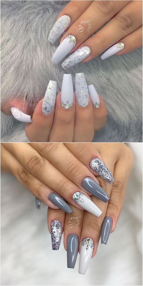 silver-grey-nail-art-77_8 Argint Gri nail art