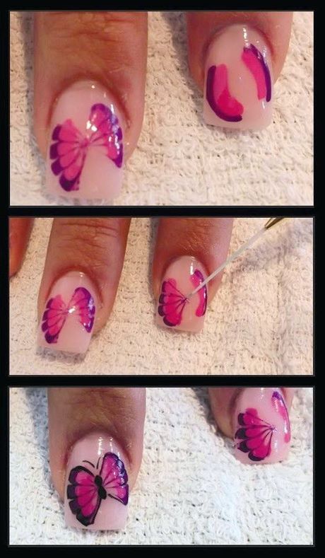 simple-butterfly-nail-art-03_14 Simplu fluture nail art