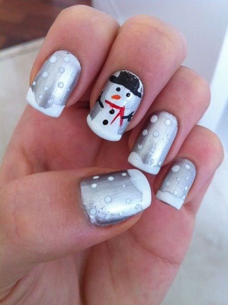 snowman-design-on-nails-78_7 Design om de zăpadă pe unghii