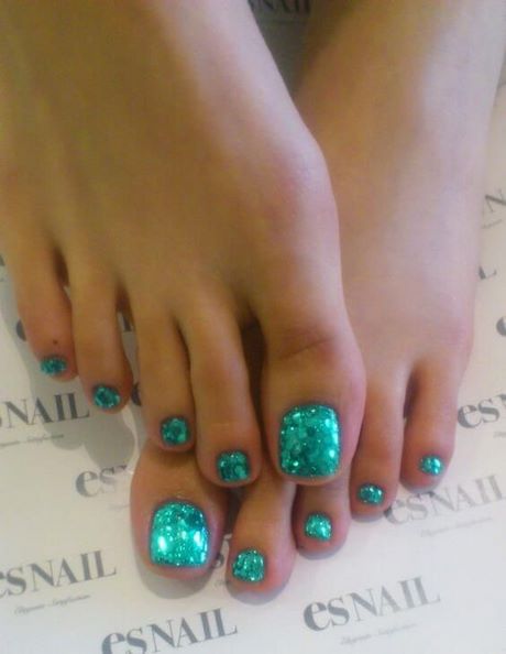 teal-toe-nail-designs-08_8 Modele de unghii Teal toe