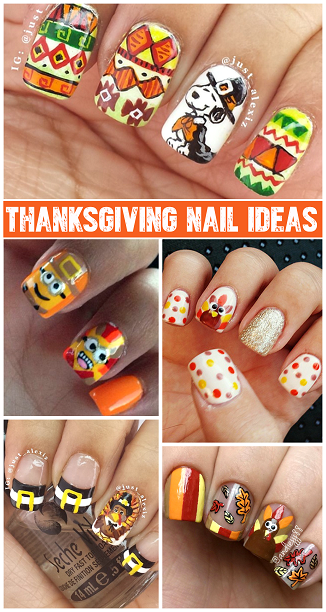 thanksgiving-nail-designs-easy-32 Ziua Recunostintei unghii modele ușor