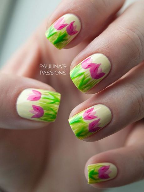 tulip-nail-art-design-49_9 Tulip nail art design