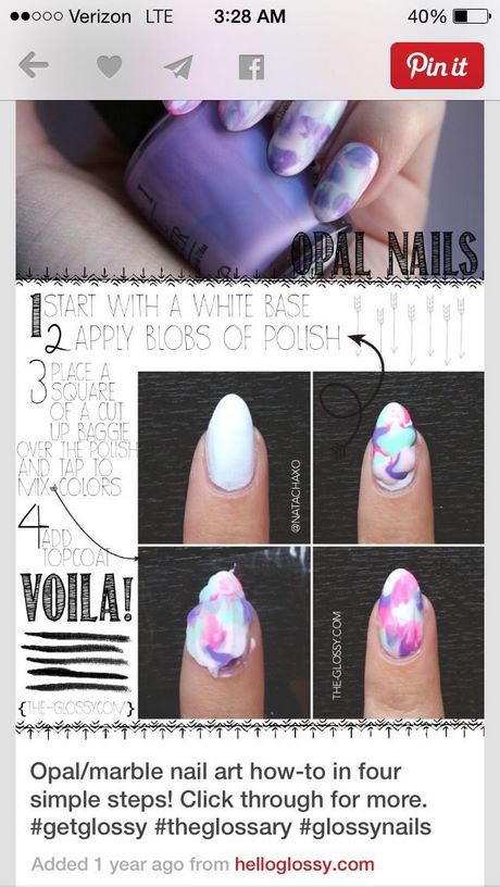 water-marble-nail-art-tutorial-for-beginners-29_10 Apă marmura nail art tutorial pentru incepatori