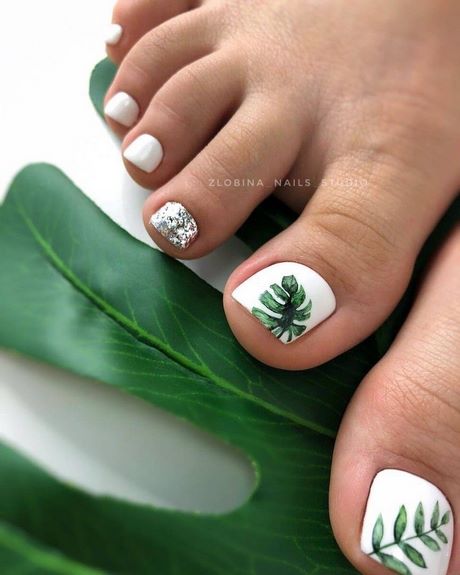 watermelon-design-on-toes-40_13 Design pepene verde pe degetele de la picioare