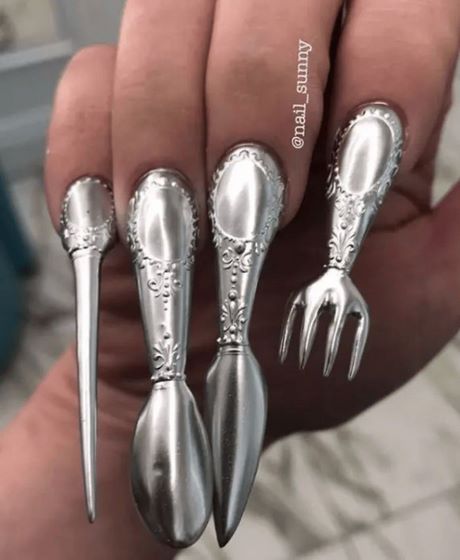 weird-acrylic-nail-designs-98_6 Modele ciudate de unghii acrilice