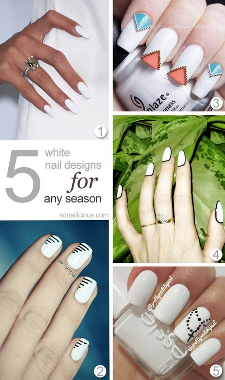 white-colour-nail-art-design-83_10 Culoare albă nail art design