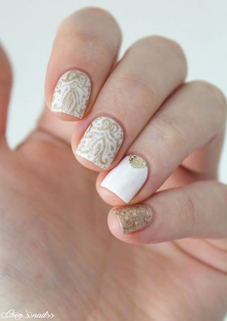 white-lace-nail-designs-98_4 Modele de unghii din dantelă albă