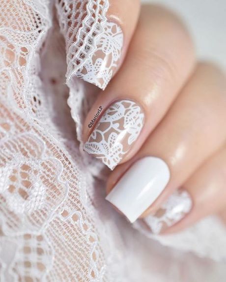 white-lace-nail-designs-98_7 Modele de unghii din dantelă albă