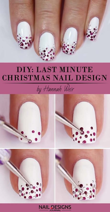 white-nails-with-christmas-design-45_8 Cuie albe cu design de Crăciun