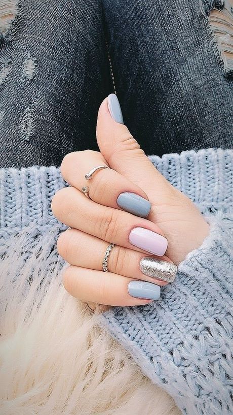 winter-nail-color-designs-36_11 Modele de culoare de unghii de iarnă