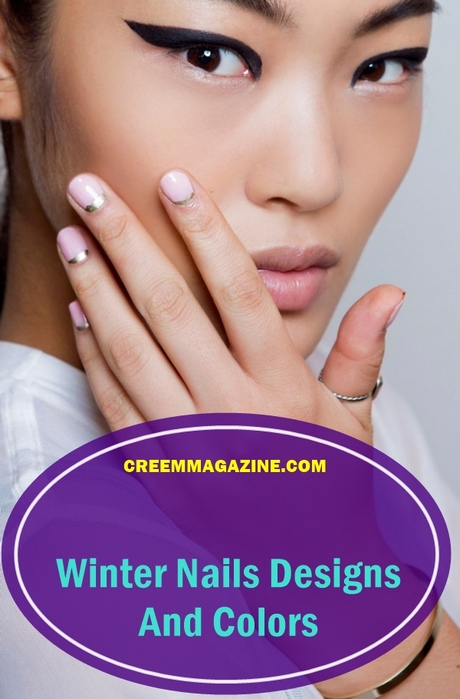 winter-nail-color-designs-36_6 Modele de culoare de unghii de iarnă