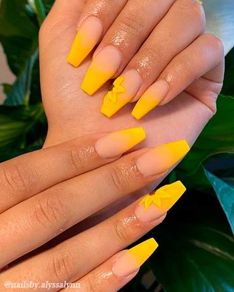 yellow-nail-designs-pictures-13_15 Unghii galbene desene poze