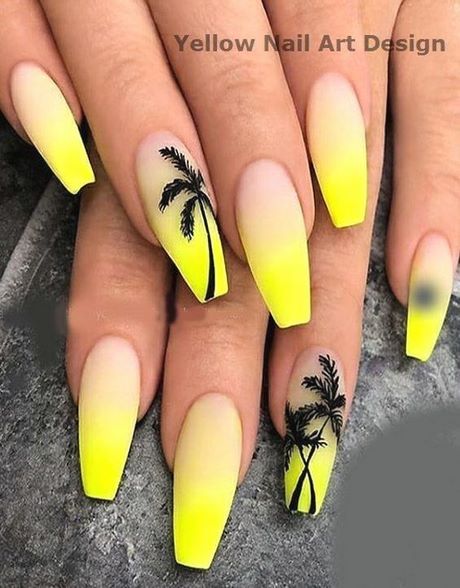 yellow-nail-designs-pictures-13_8 Unghii galbene desene poze