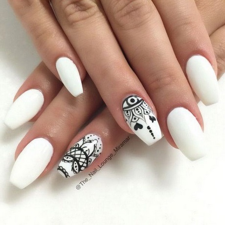 acrylic-nail-designs-white-73_14 Unghii acrilice modele alb