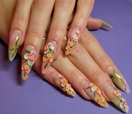 acrylic-nails-flower-designs-00_13 Unghii acrilice modele de flori