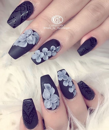 black-acrylic-nail-art-01_3 Negru acrilic nail art