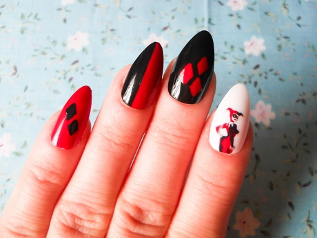 black-and-red-acrylic-nails-47_10 Unghii acrilice negre și roșii