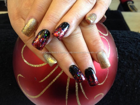 black-and-red-acrylic-nails-47_13 Unghii acrilice negre și roșii