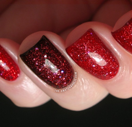 black-and-red-glitter-nails-93_13 Unghii cu sclipici negre și roșii