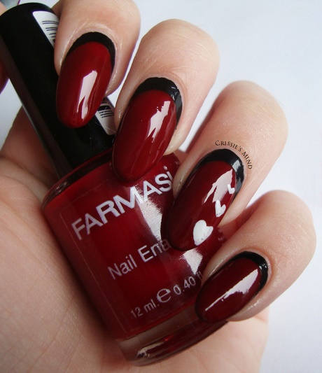 black-and-red-nail-art-73_10 Negru și roșu nail art