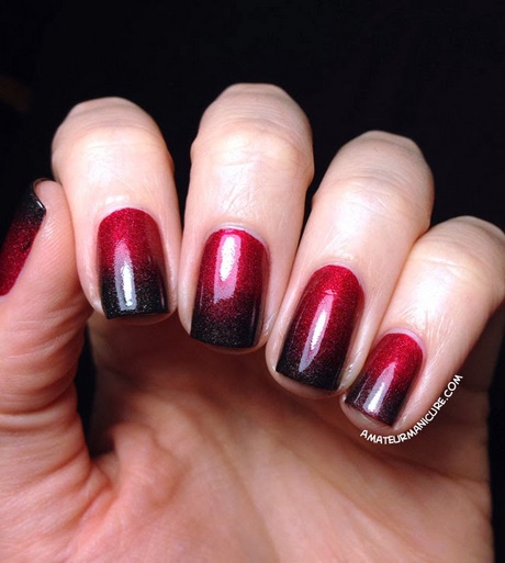 black-and-red-nail-polish-15_18 Lac de unghii negru și roșu