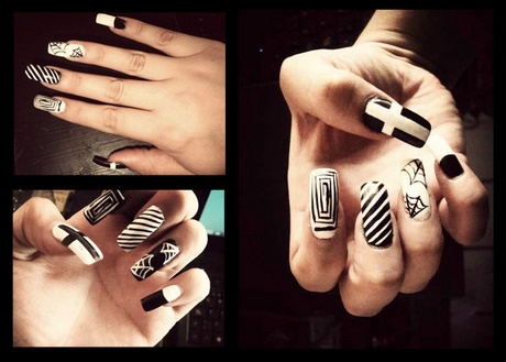 black-and-white-nails-tumblr-57_2 Unghii alb-negru tumblr