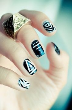black-and-white-nails-tumblr-57_5 Unghii alb-negru tumblr