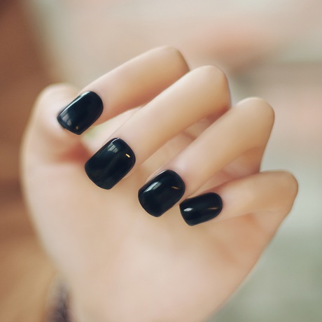 black-fake-nails-29_10 Unghii False negre