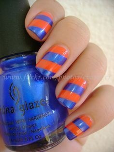 blue-and-orange-nails-58_13 Albastru și portocaliu cuie