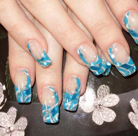 blue-nail-designs-acrylic-nails-19_8 Unghii albastru modele unghii acrilice
