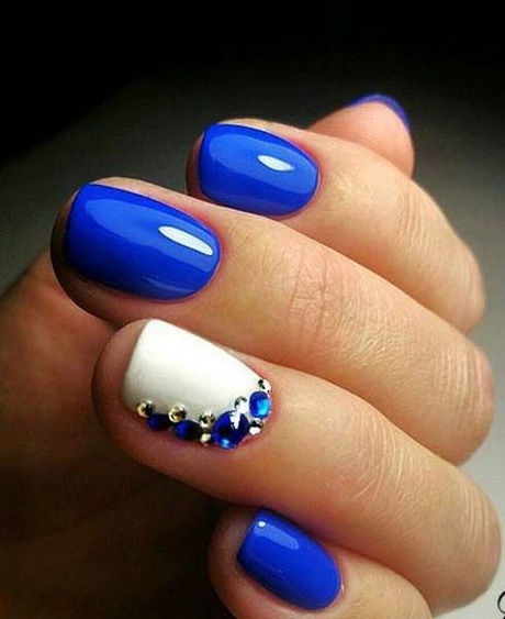 blue-nail-designs-for-short-nails-00_16 Modele de unghii albastre pentru unghii scurte