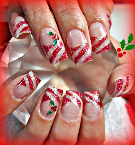 christmas-acrylic-nails-80_8 Unghii acrilice de Crăciun