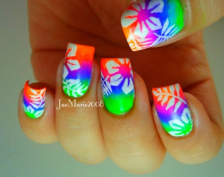 colorful-nail-designs-acrylic-nails-15_14 Modele de unghii colorate unghii acrilice
