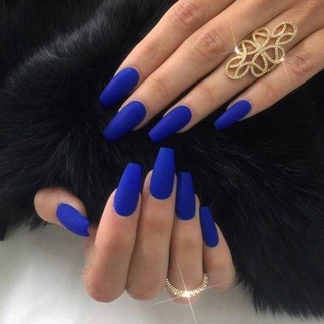 dark-blue-acrylic-nails-58_14 Unghii acrilice Albastru închis