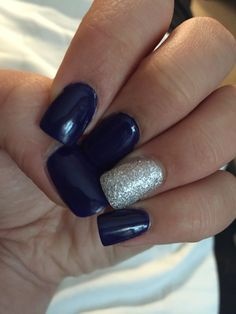 dark-blue-acrylic-nails-58_8 Unghii acrilice Albastru închis