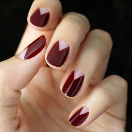 deep-red-nail-art-23_10 Deep red nail art