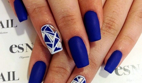 easy-blue-nail-designs-75 Modele ușoare de unghii albastre