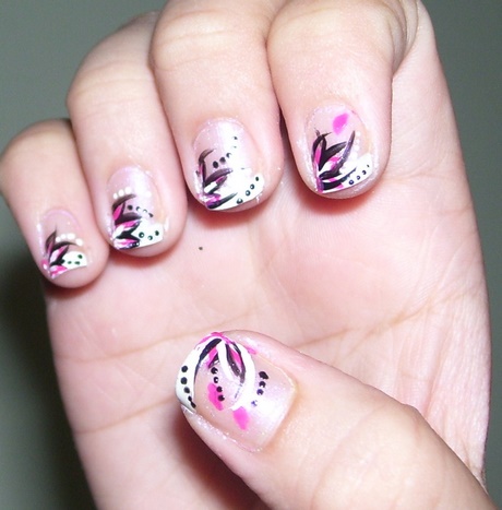 easy-fingernail-designs-for-short-nails-23 Design ușor de unghii pentru unghii scurte