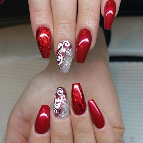 easy-red-nail-art-33_19 Ușor roșu nail art